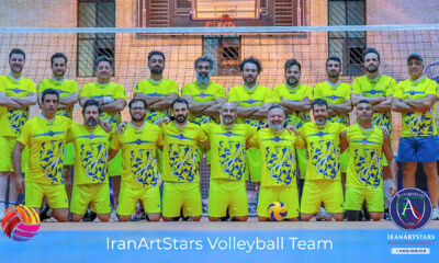 تمرینات منظم والیبال ستارگان هنر ایران